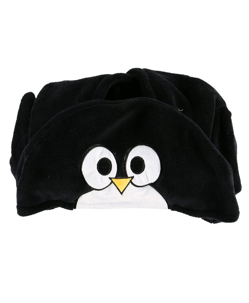 Lazy One Wearable Hooded Blanket for Kids, Animal Hooded Blanket (Penguin) - Image 2